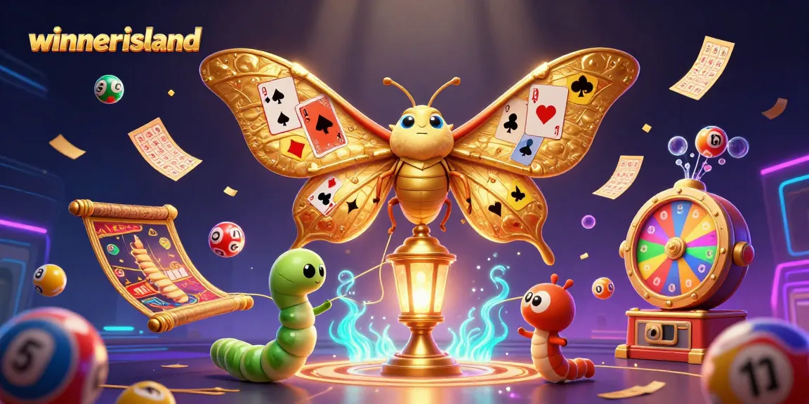 Spin to win at winnerisland with an exciting lottery-themed scene filled with vibrant elements.